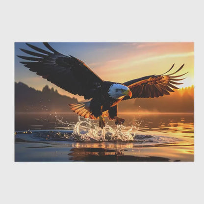 Glass American Eagle Gun Storage Cabinet