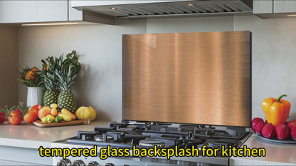 Tempered Glass Backsplash For Kitchen Behind Stove