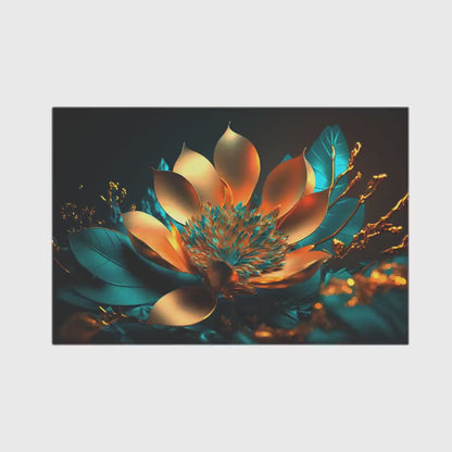 Glass Abstract Flower Gun Storage Cabinet