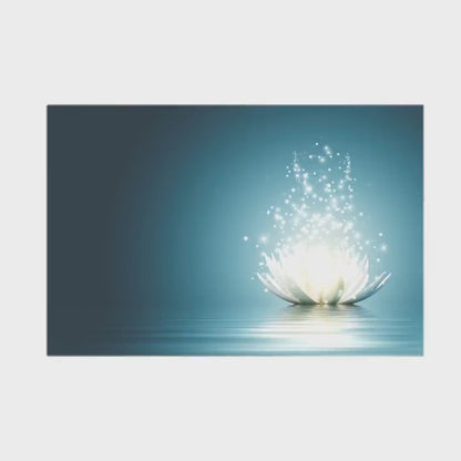 Glass Lotus Wall Art Gun Storage Cabinet