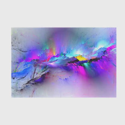 Glass Abstract Color Wall Art Gun Storage Cabinet