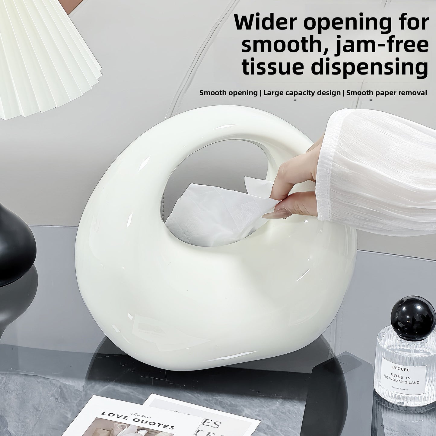 Ceramics Handbag Tissue Box