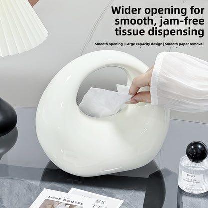 Ceramics Handbag Tissue Box