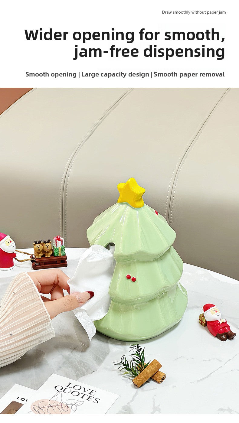 Cute Christmas Tree Tissue Box